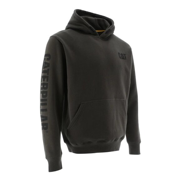 CAT Other - Men's CAT Trademark Banner Hooded Sweatshirt - Coffee Bean - Size 2XL